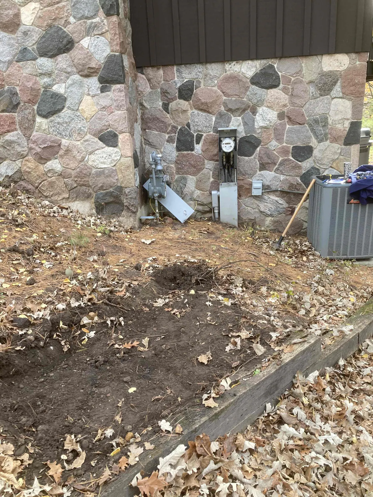 BEFORE: Home in East Troy before backup generator install — by Jim, O'Leary Plumbing, Heating & Electrical.