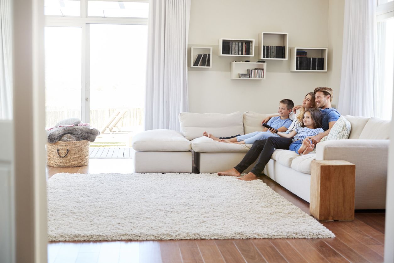 Family in Living Room