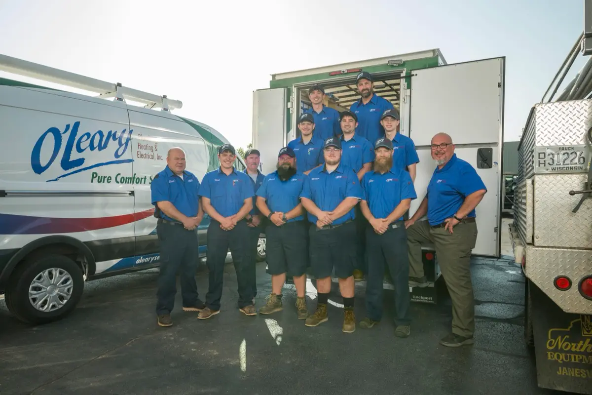 O'Leary service technicians ready for the day's calls